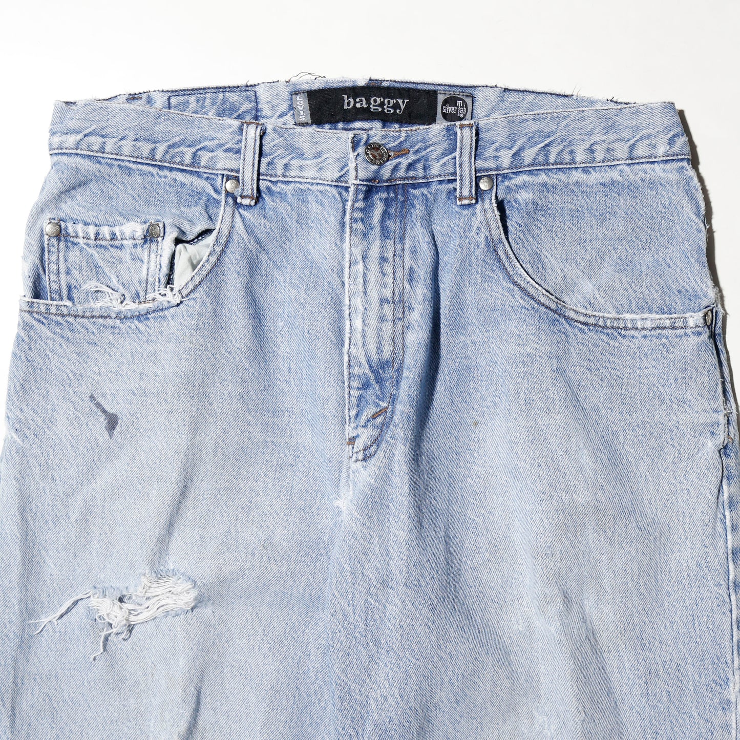 vintage 90's levi's silver tab baggy crush jeans