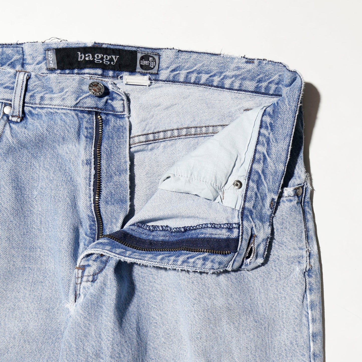 vintage 90's levi's silver tab baggy crush jeans