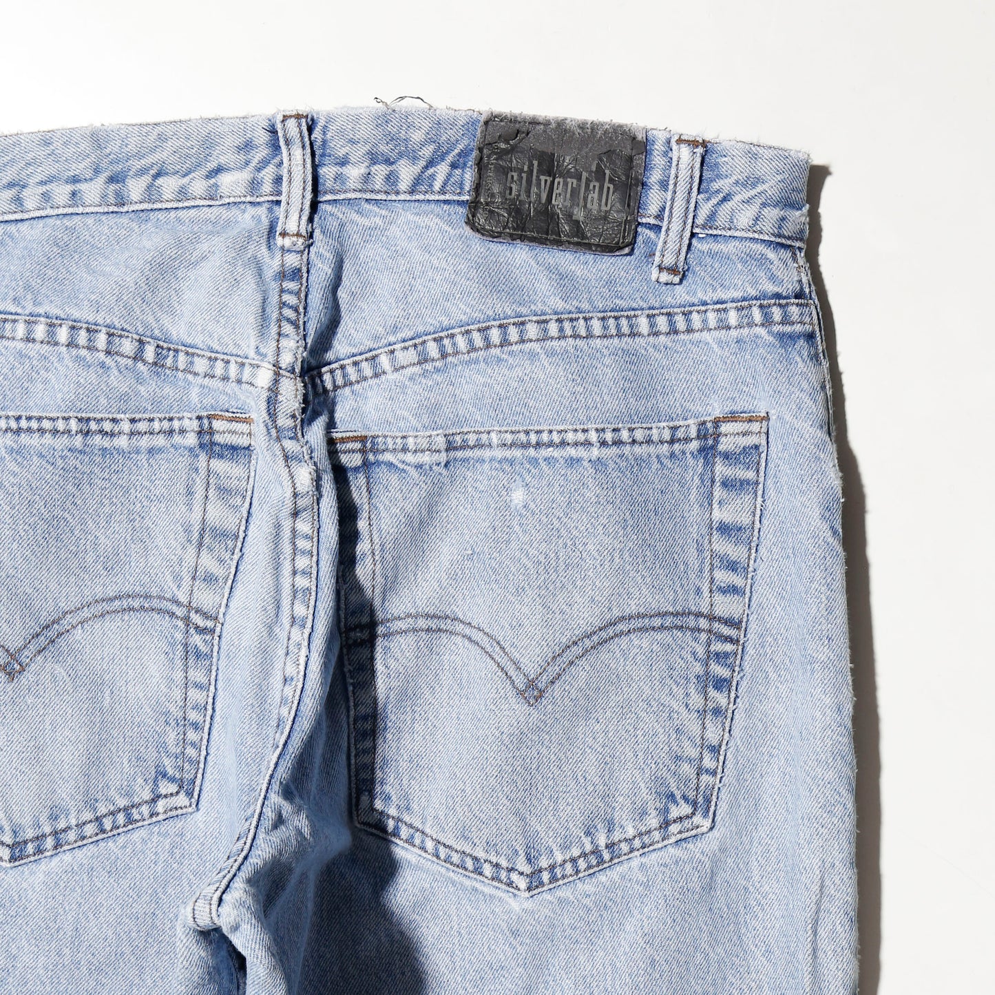 vintage 90's levi's silver tab baggy crush jeans