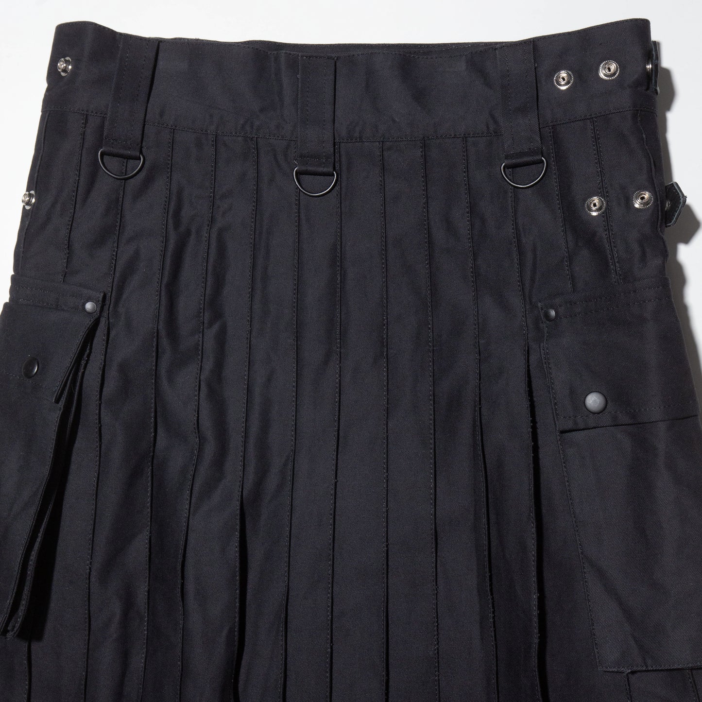 vintage utility pleats wrap skirt