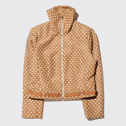 vintage cropped jaquard jacket