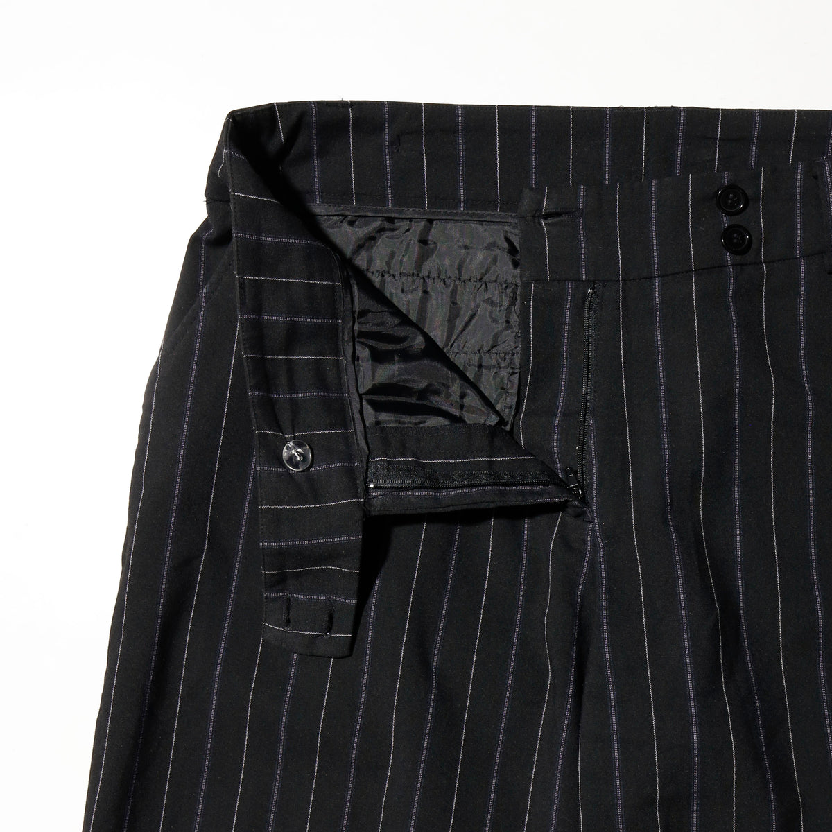 vintage low rise stripe wide slacks