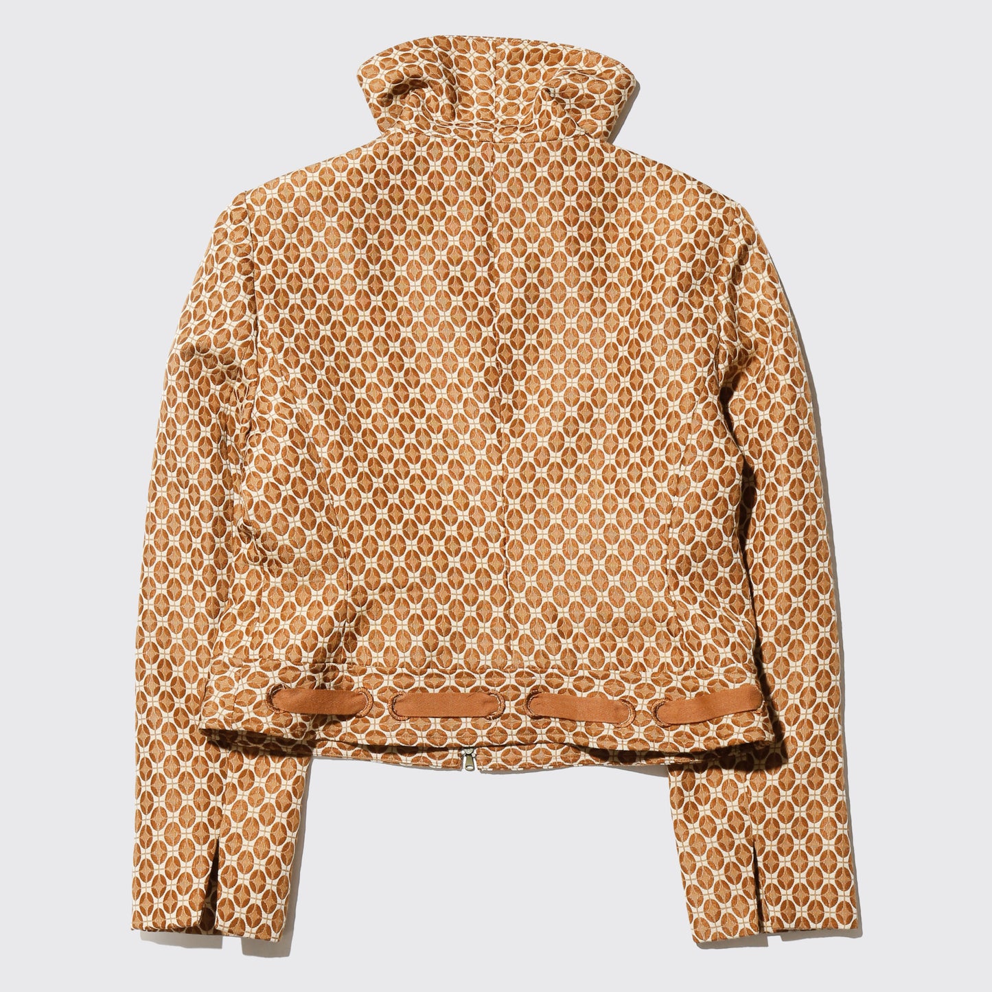 vintage cropped jaquard jacket