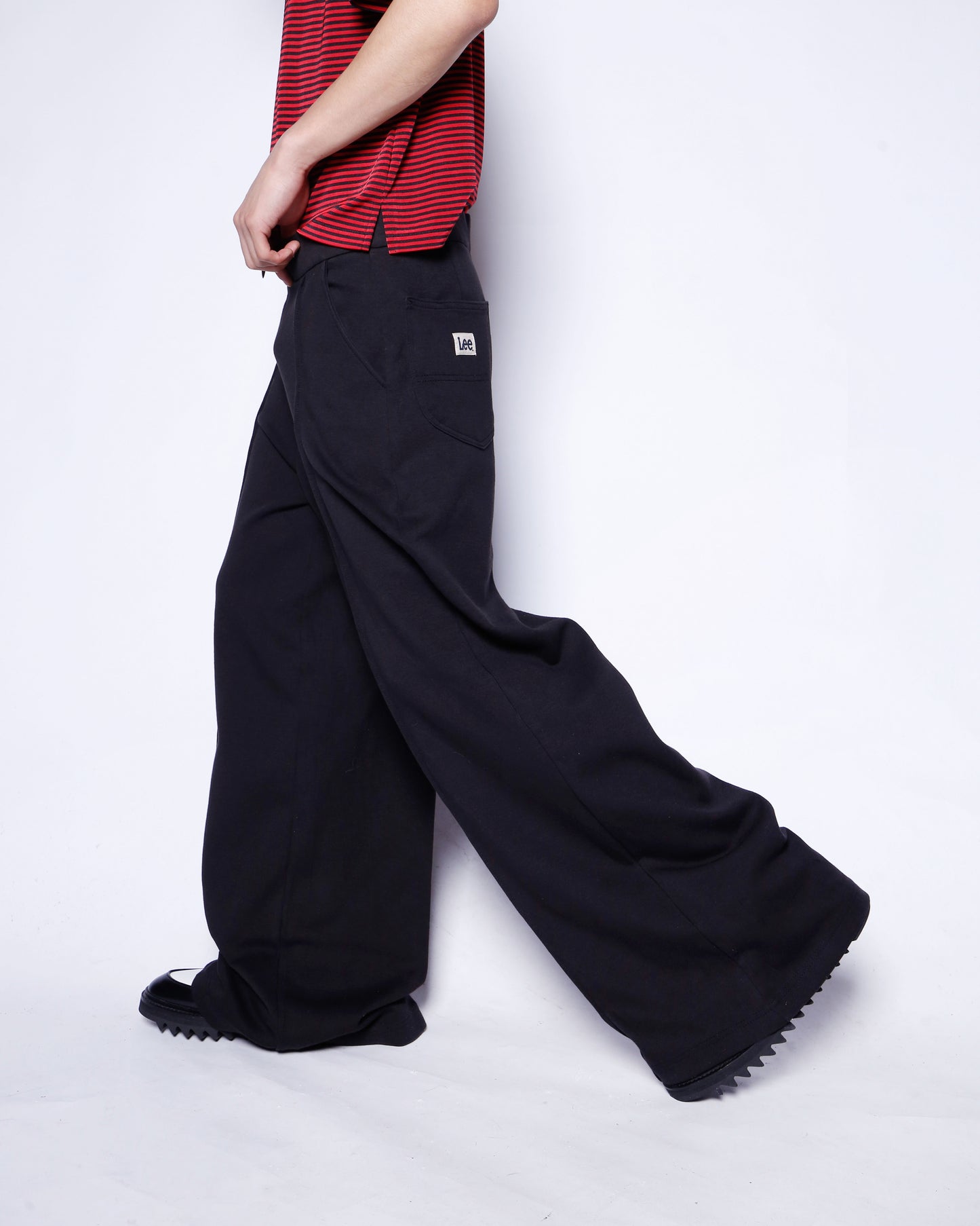 Lee center pleats wide sweat pants