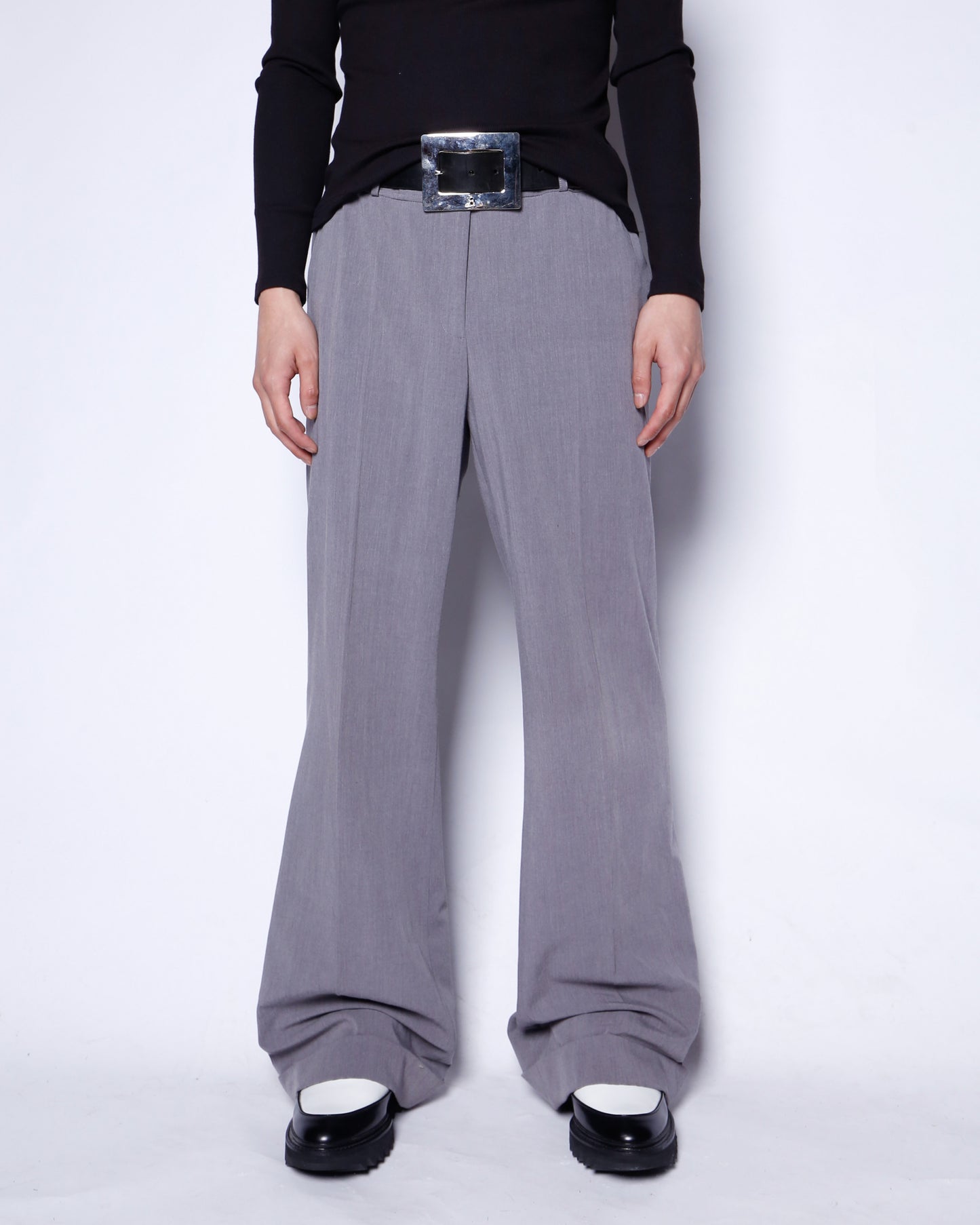 vintage low rise wide slacks