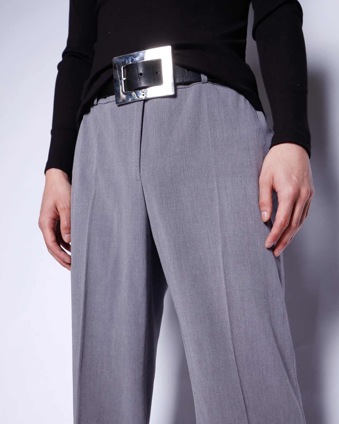 vintage low rise wide slacks