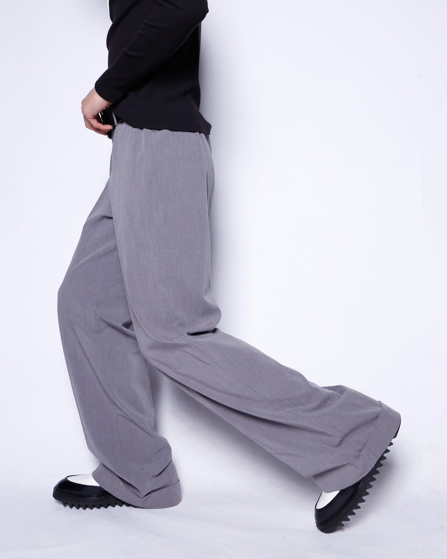 vintage low rise wide slacks