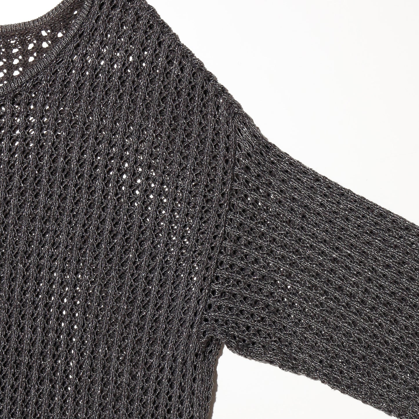 vintage lame fishnet sweater