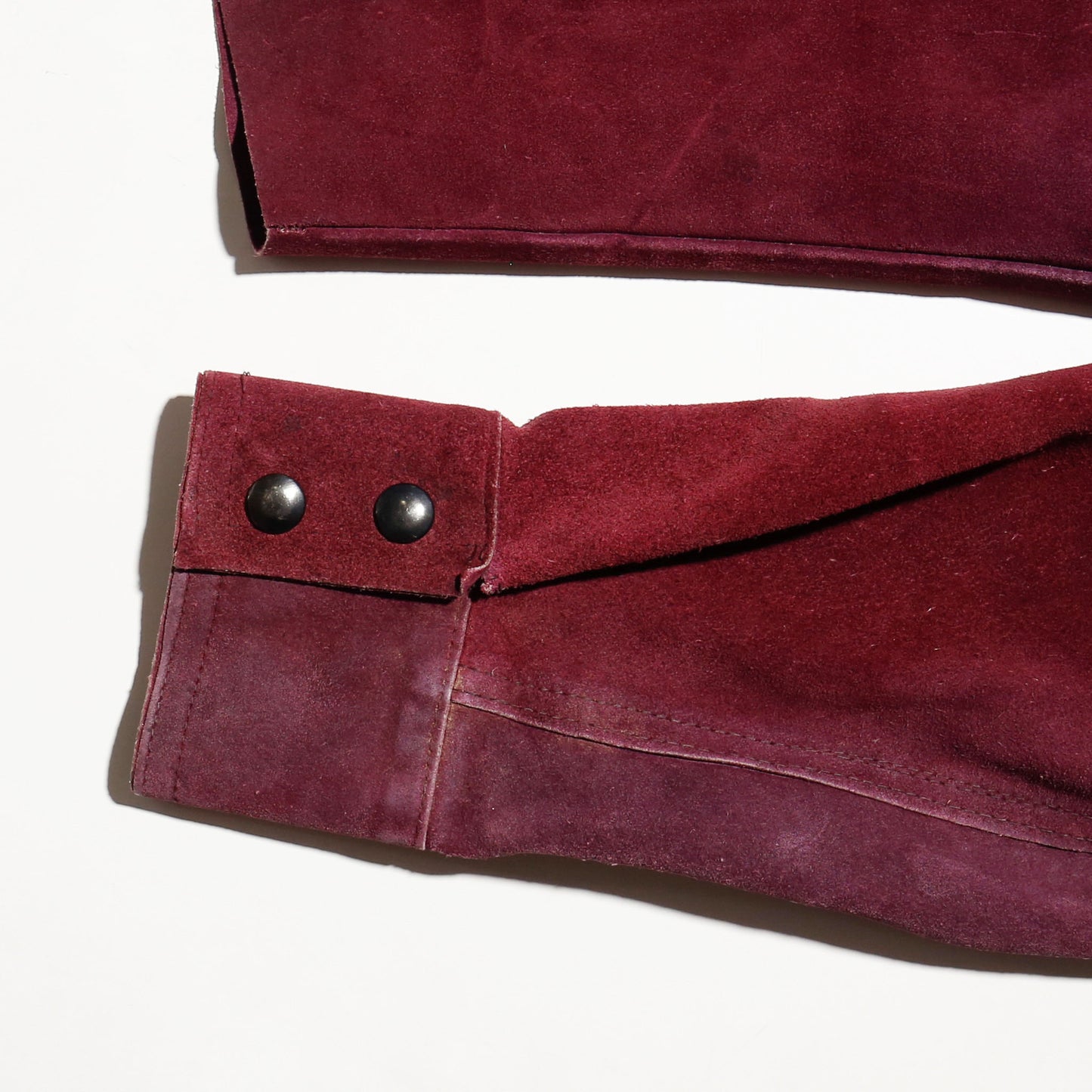 vintage 70's crimson suede leather jacket