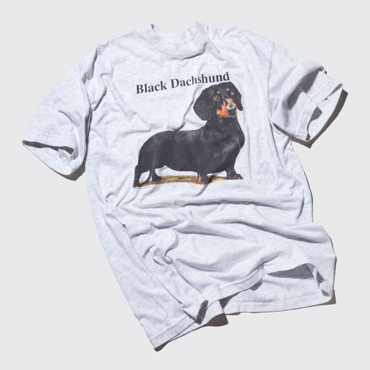 vintage 90-00's black dachshund t-shirt