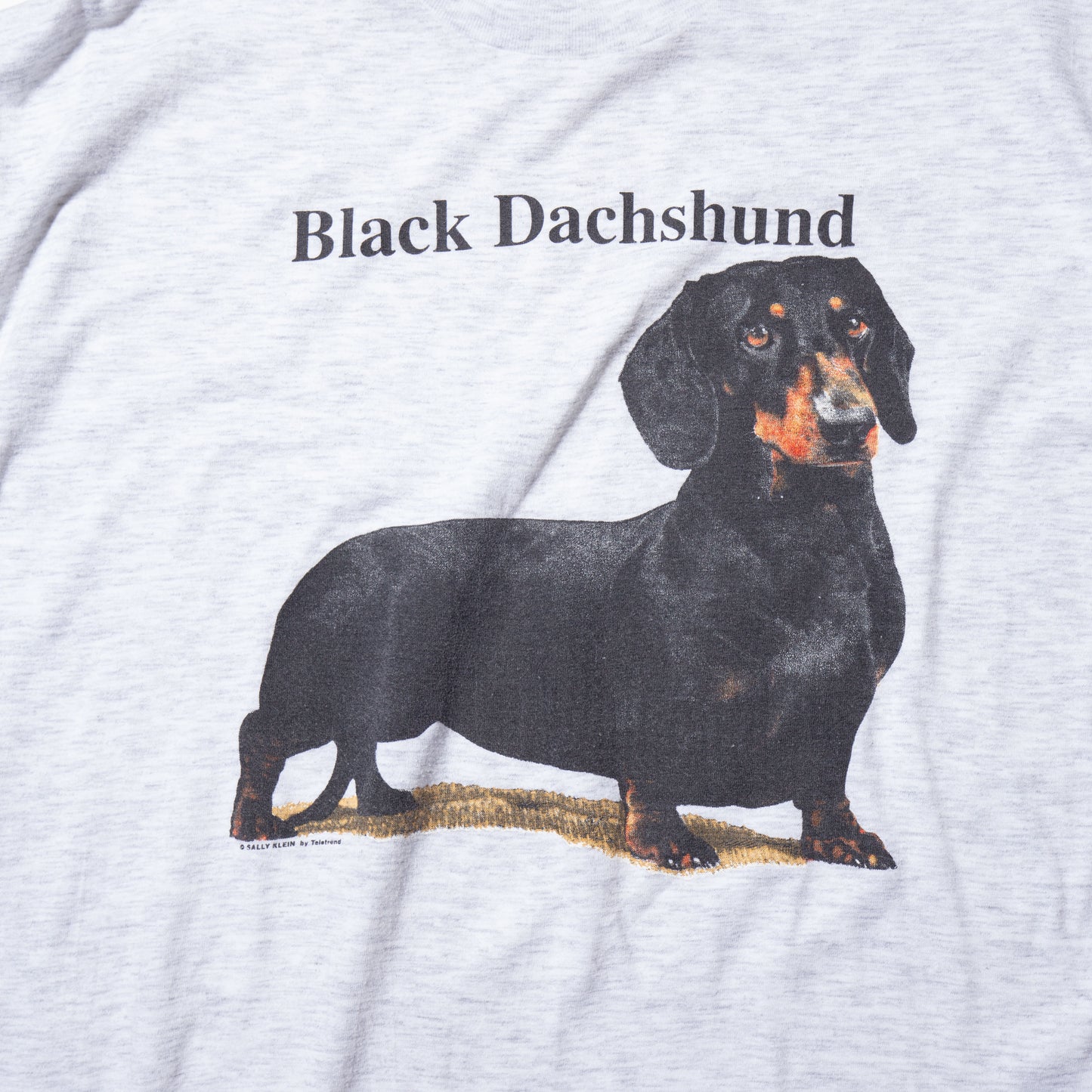 vintage 90-00's black dachshund t-shirt