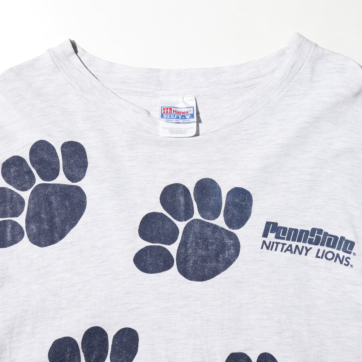 vintage 90's penn state nittany lions paw prints l/s t-shirt