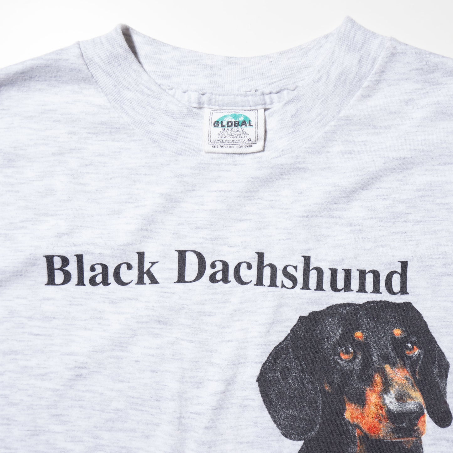 vintage 90-00's black dachshund t-shirt