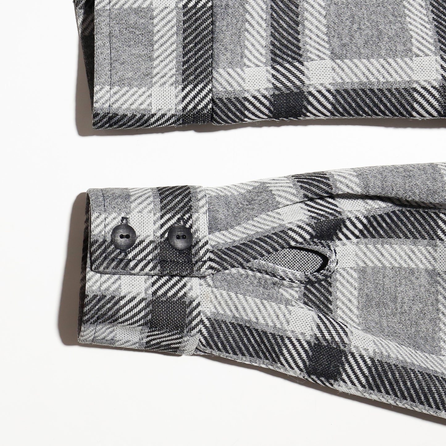 vintage 70's check poly trucker jacket