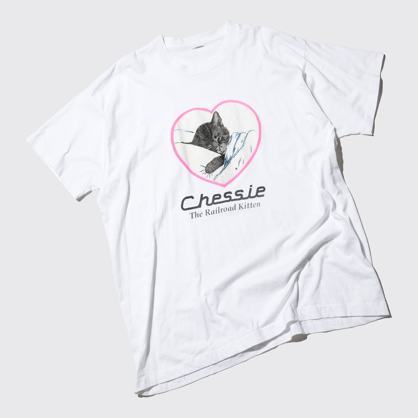 vintage 90's chessie the railroad kitten t-shirt