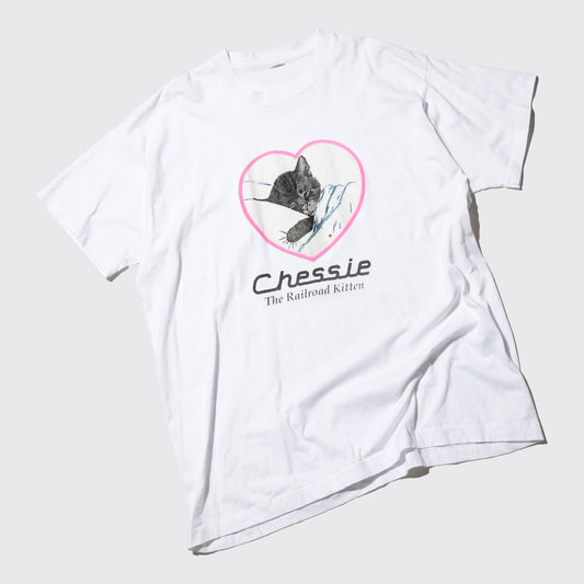 vintage 90's chessie the railroad kitten t-shirt