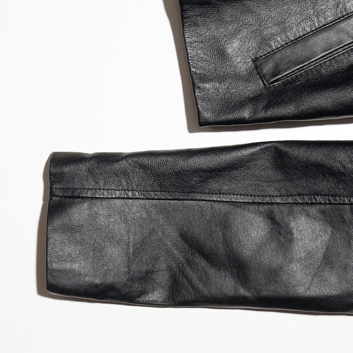 vintage cropped leather trucker jacket – NOILL