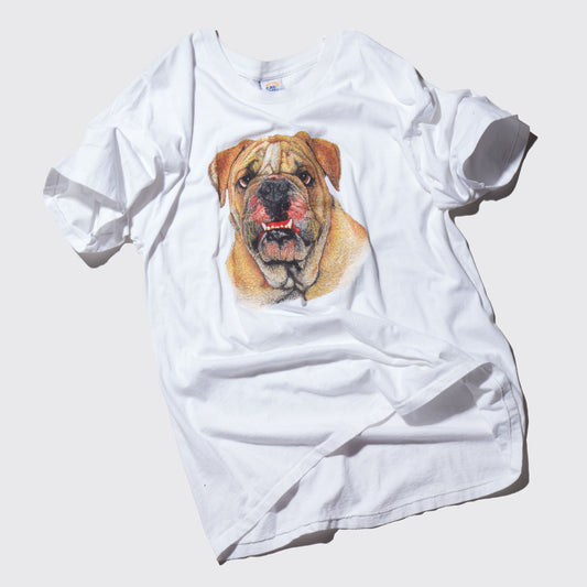 vintage 90's bulldog t-shirt