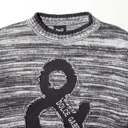 vintage 00's Dolce & Gabbana ampersand melange sweater