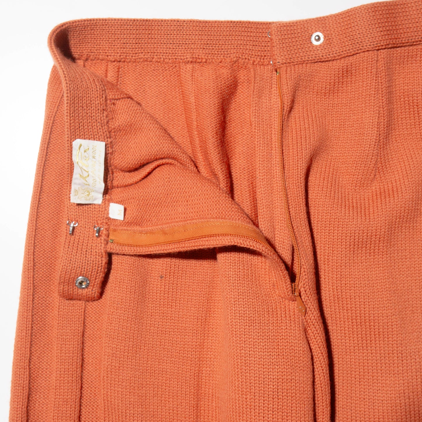 vintage 70's persimmon knit trousers