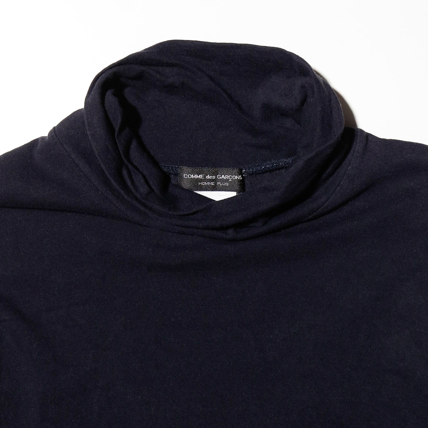 vintage 90's Comme des Garçons HOMME PLUS turtle neck l/s cut sew