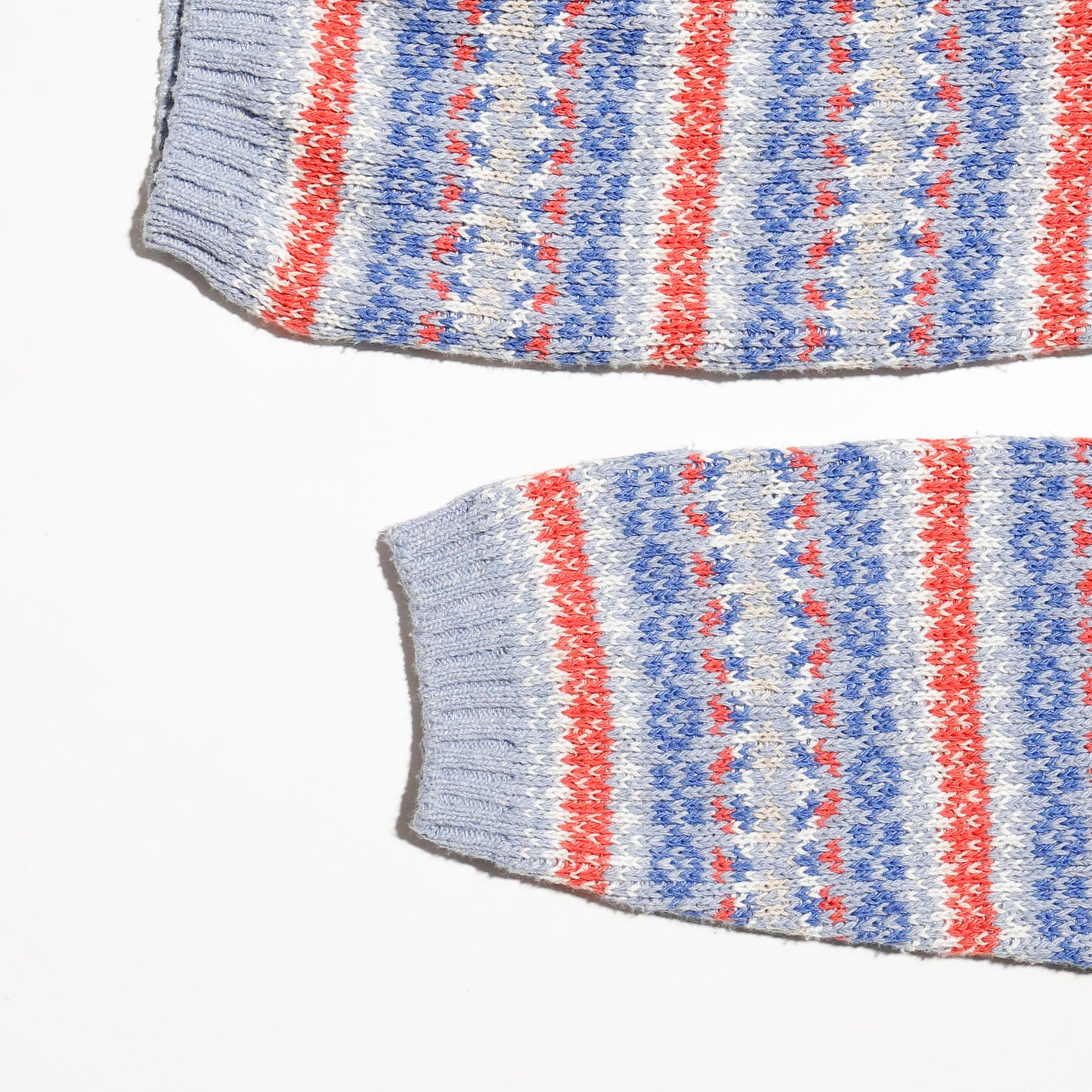 vintage fair isle pattern loose sweater