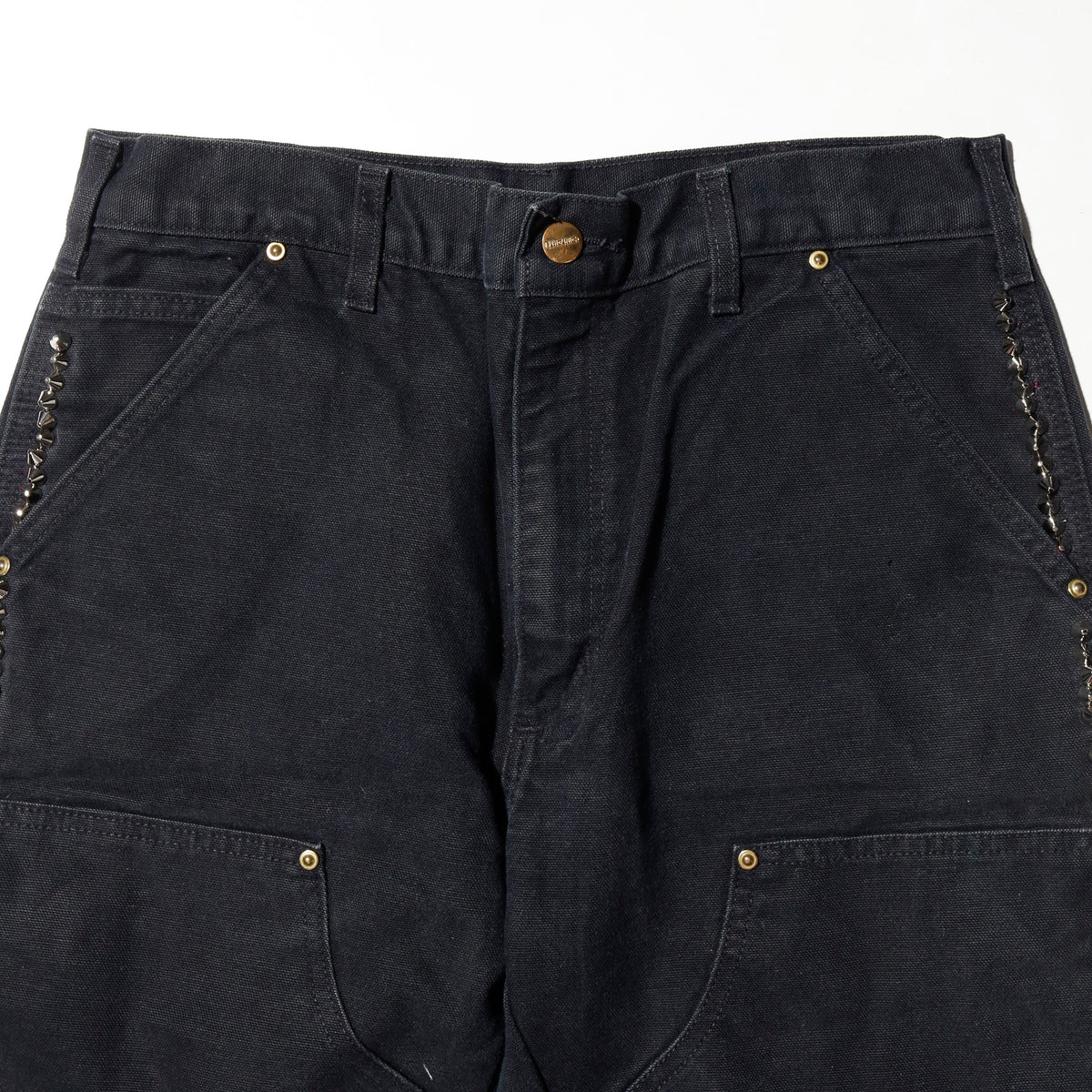 *one-off carhartt side studs double knee shorts, *cut off