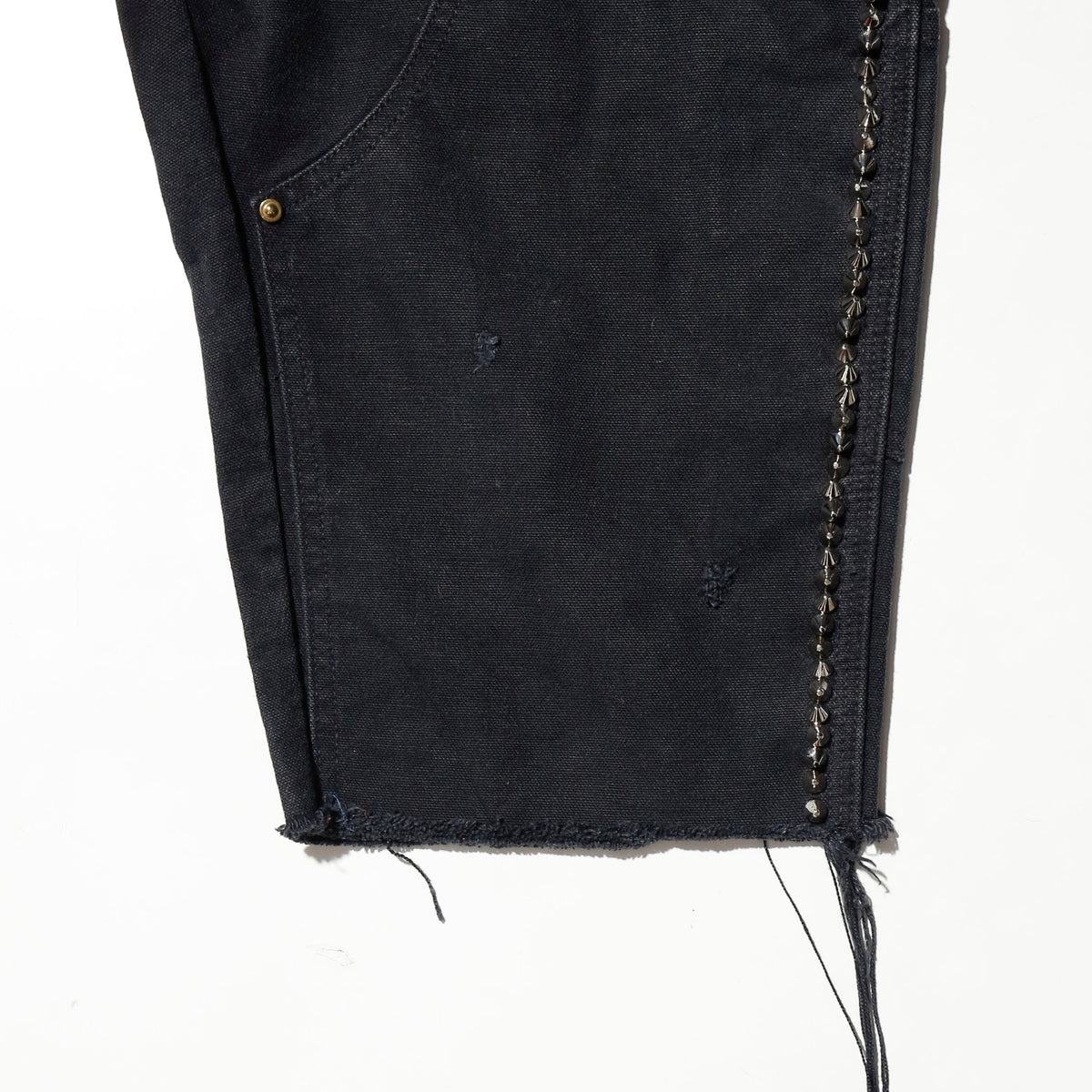 *one-off carhartt side studs double knee shorts, *cut off