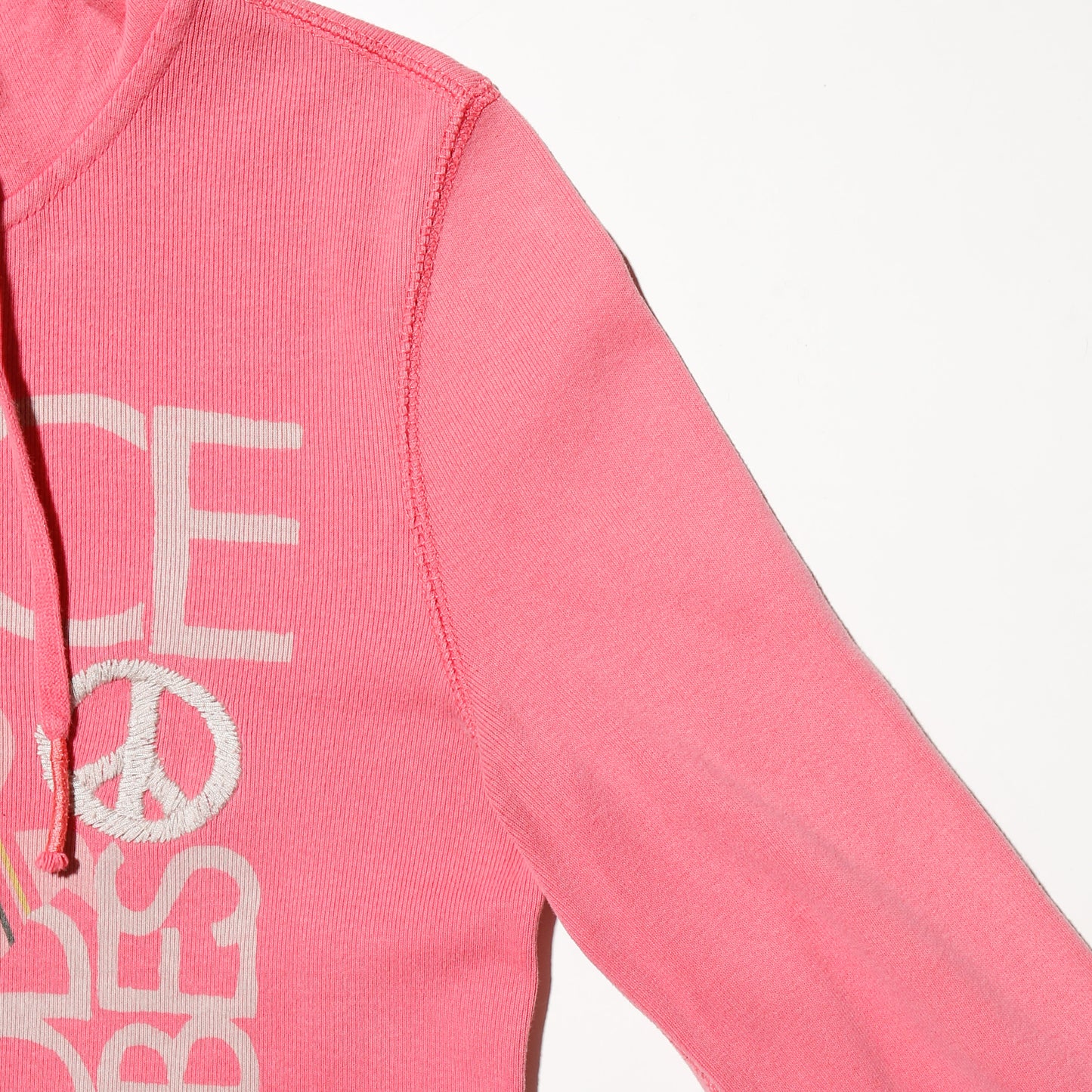 vintage peace pink hoodie
