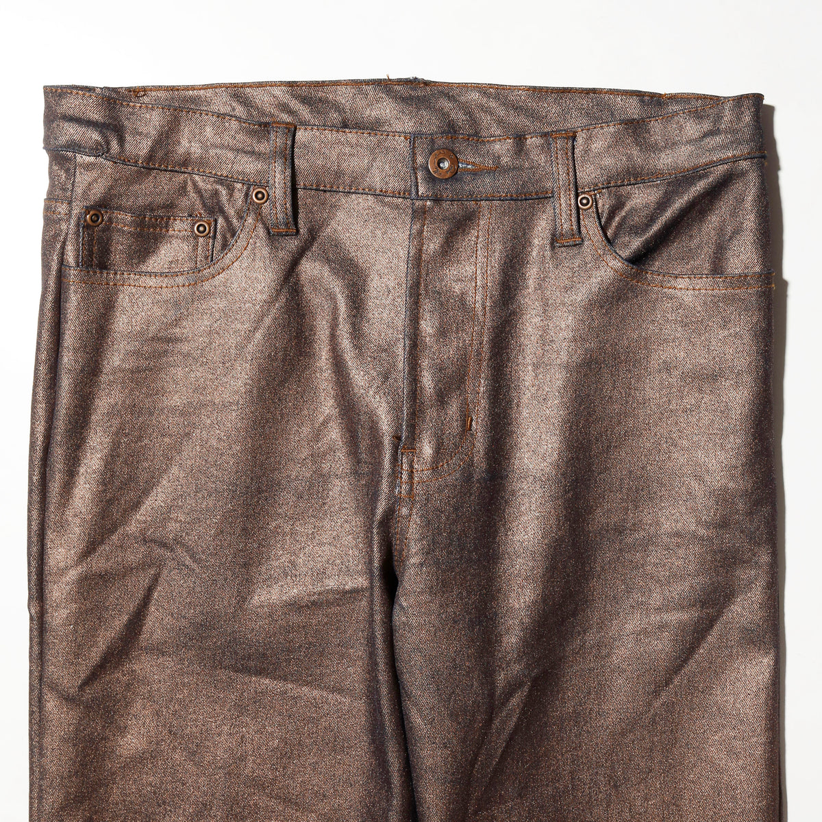vintage side bijou copper trousers