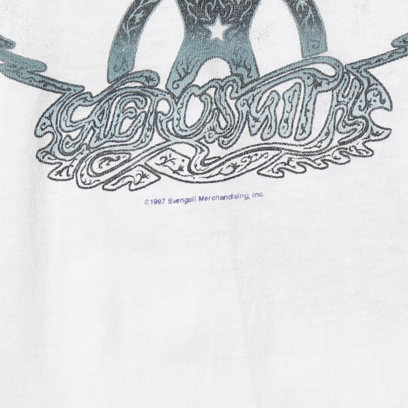 vintage 1997's Aerosmith “Nine Lives“ tour broken t-shirt