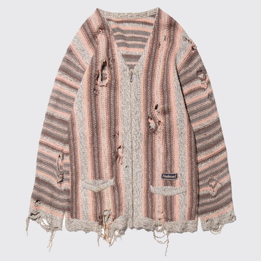 vintage  broken forklore cardigan
