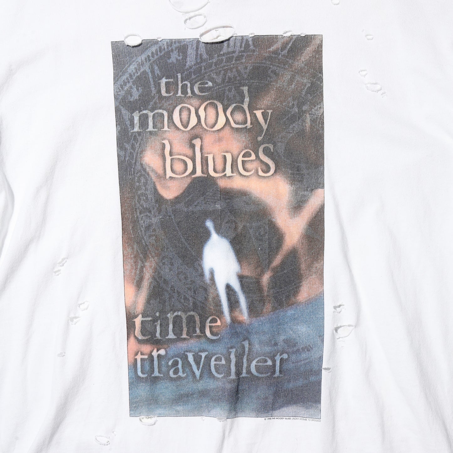 vintage 1995's The moody blues "Time ravelers tour" broken t-shirt