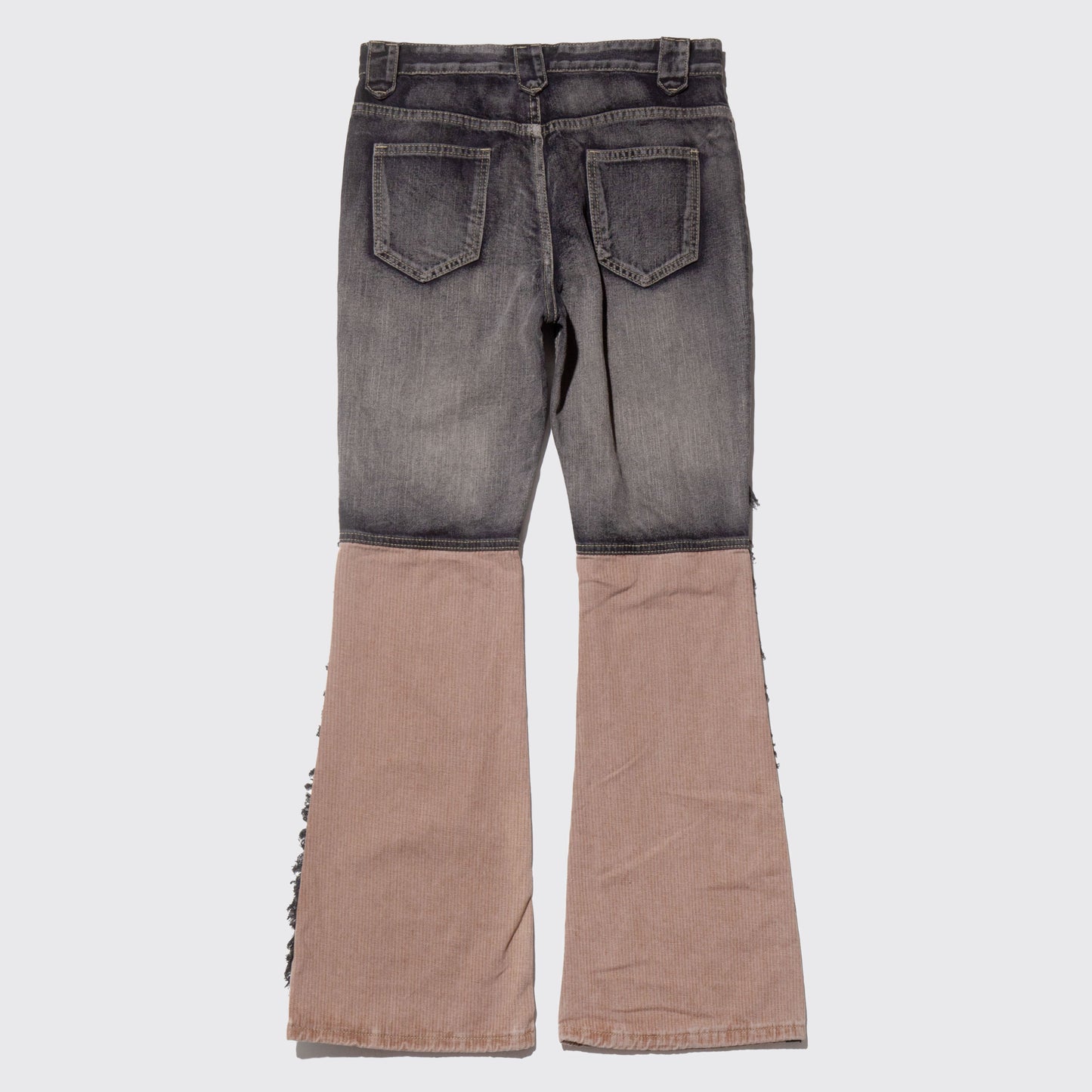 vintage acid cowboy flare jeans