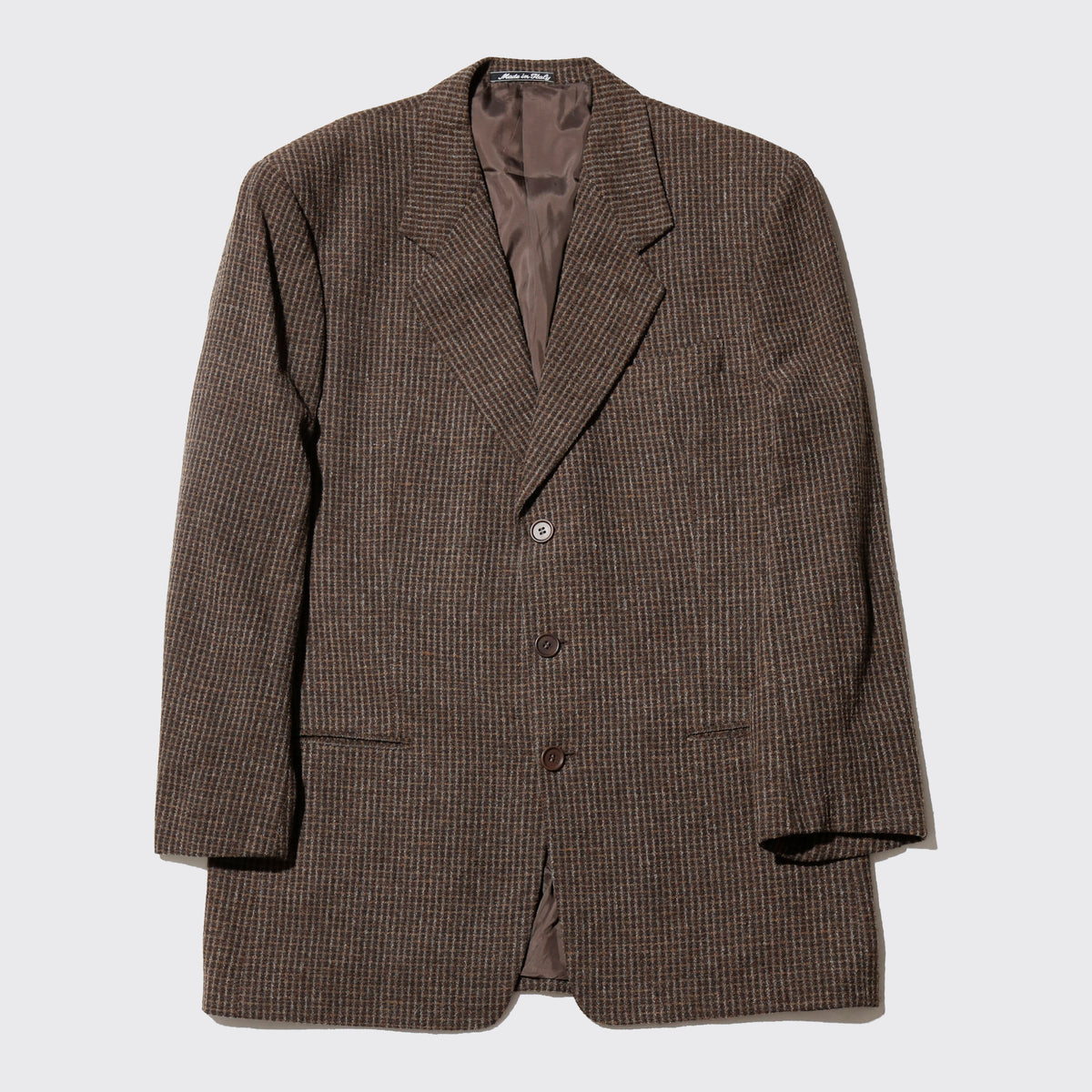 vintage 80's Giorgio Armani check single tailored jacket
