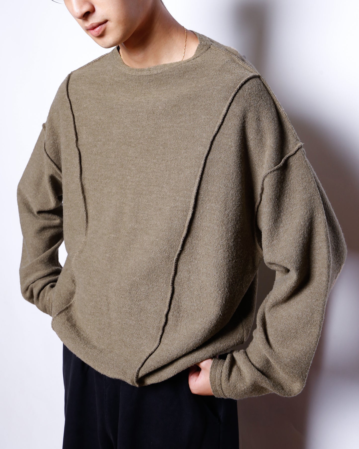 vintage in side out sweater