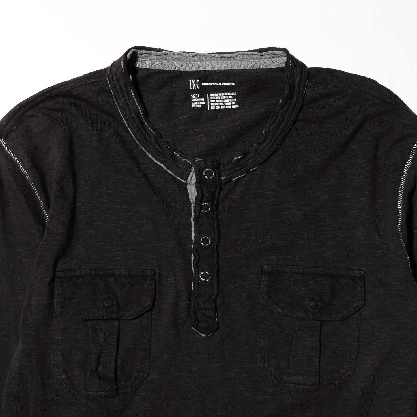 *one-off broken henry neck cut sew