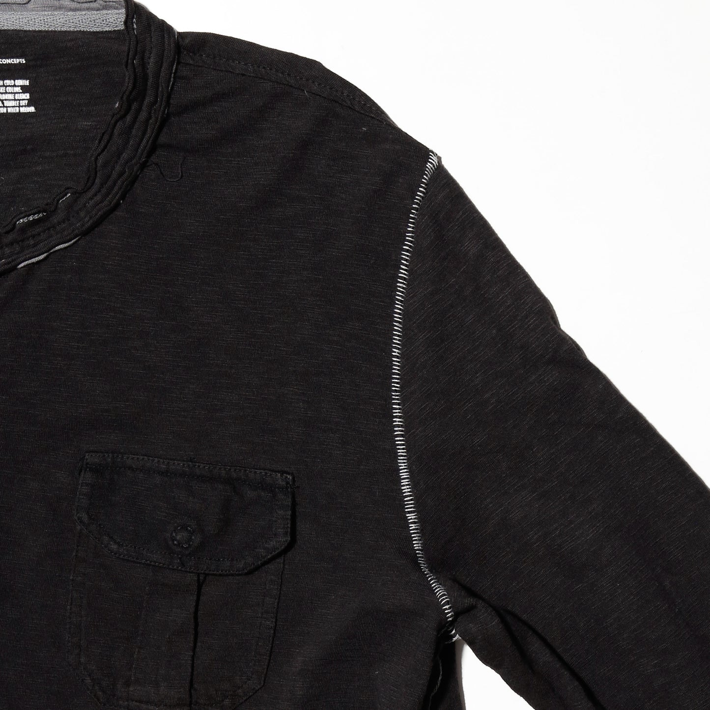*one-off broken henry neck cut sew