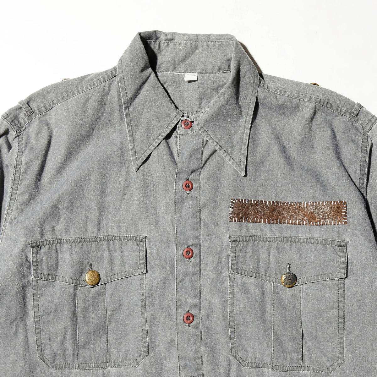 vintage military cotton grandpa shirt