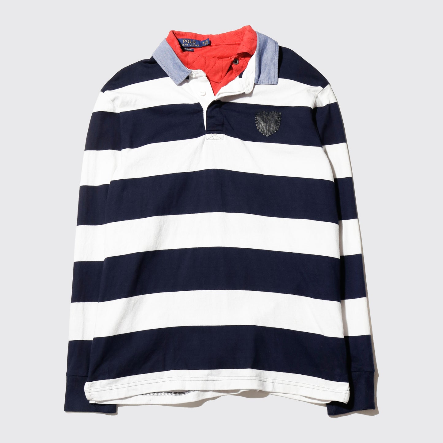 *one-off layered border polo shirt