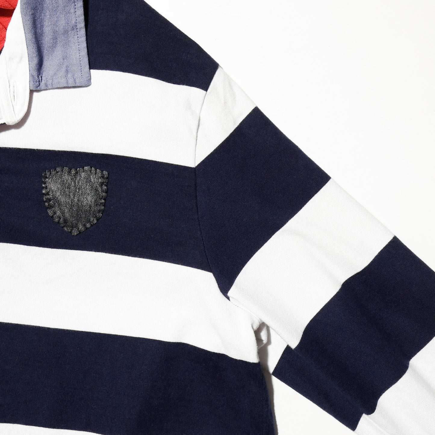 *one-off layered border polo shirt