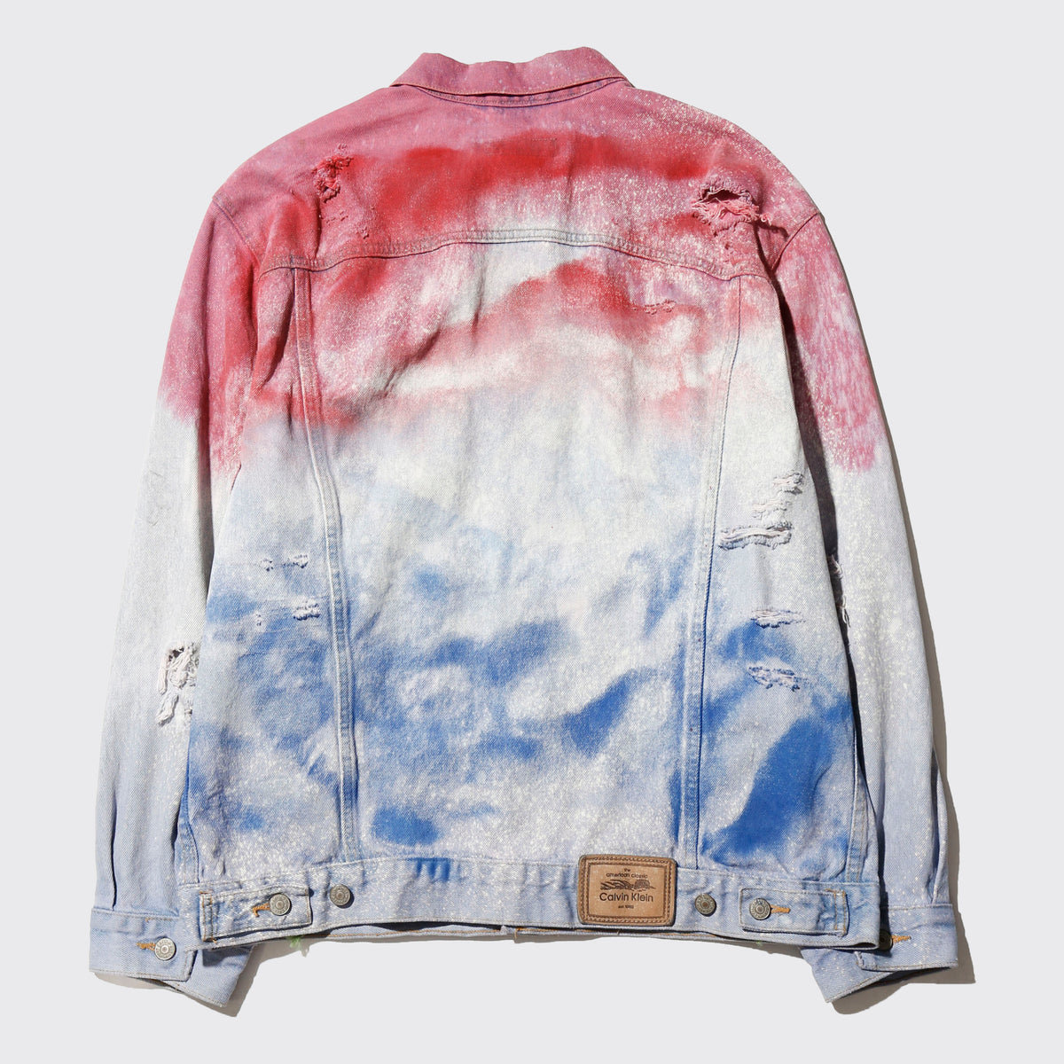 *one-off craft nude/gun trucker jacket