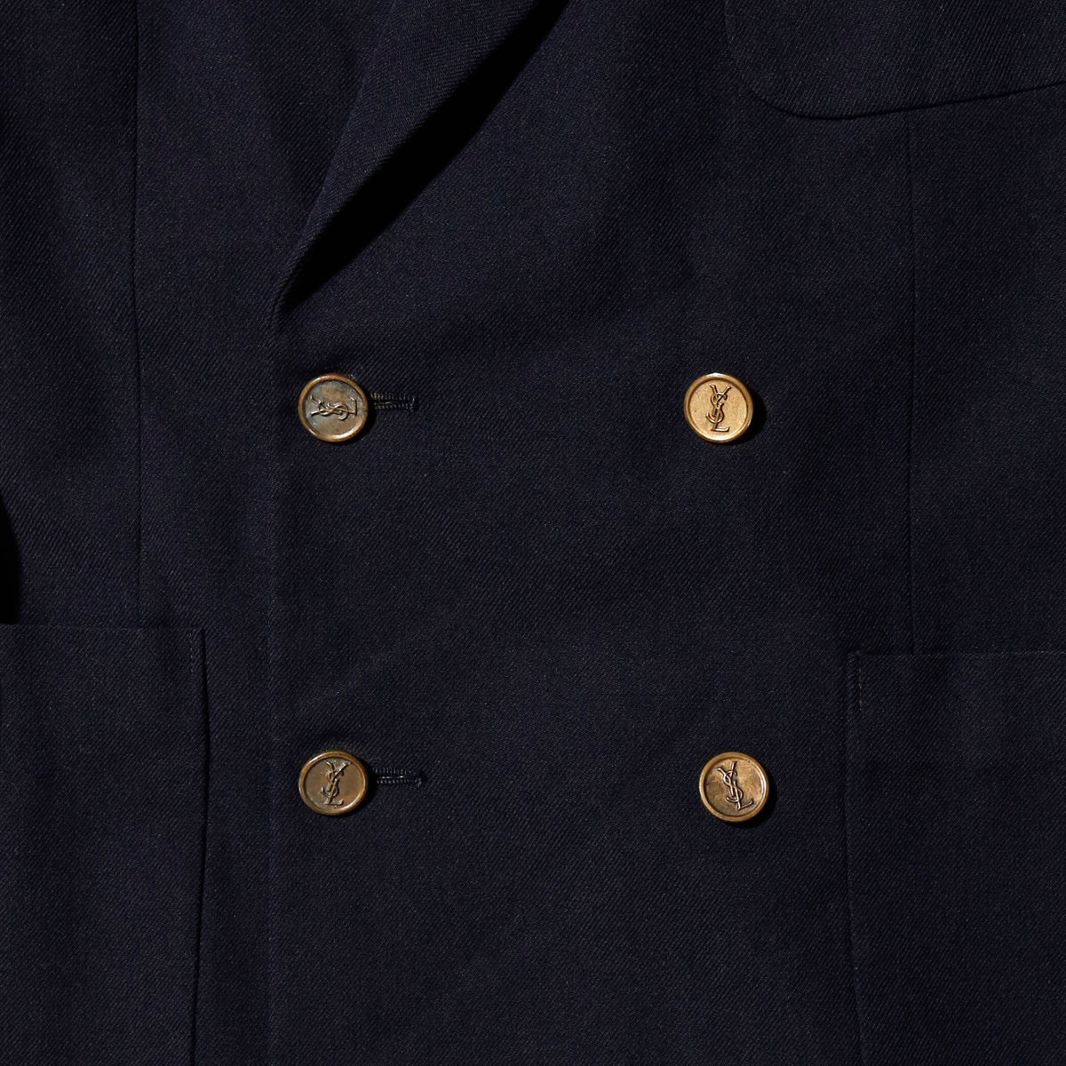 vintage 70's Yves Saint Laurent double breasted blazer