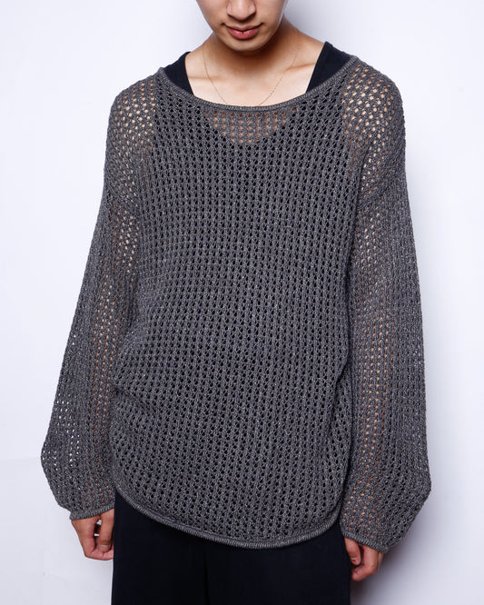 vintage lame fish net sweater