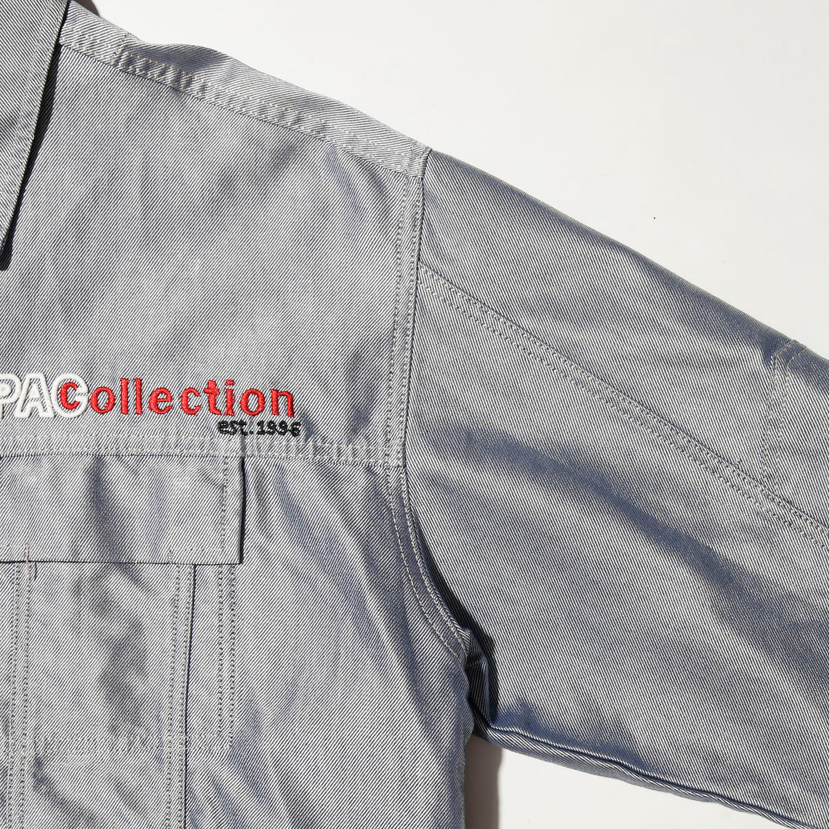 vintage 90's 2pac collection by j.c design metalic baggy trucker jacket