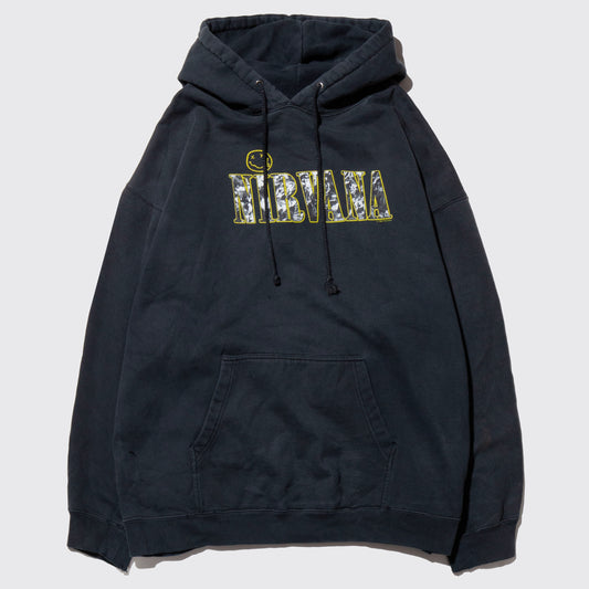 vintage 1997's Nirvana smile face hoodie