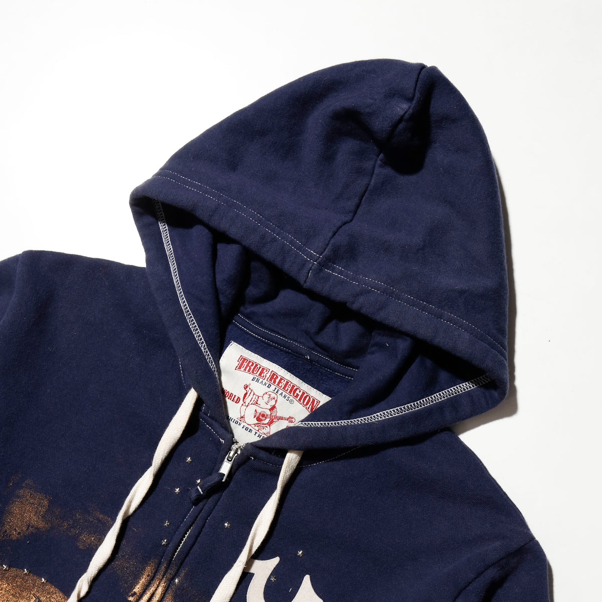 *one-off "the world is yours" hand screen hoodie