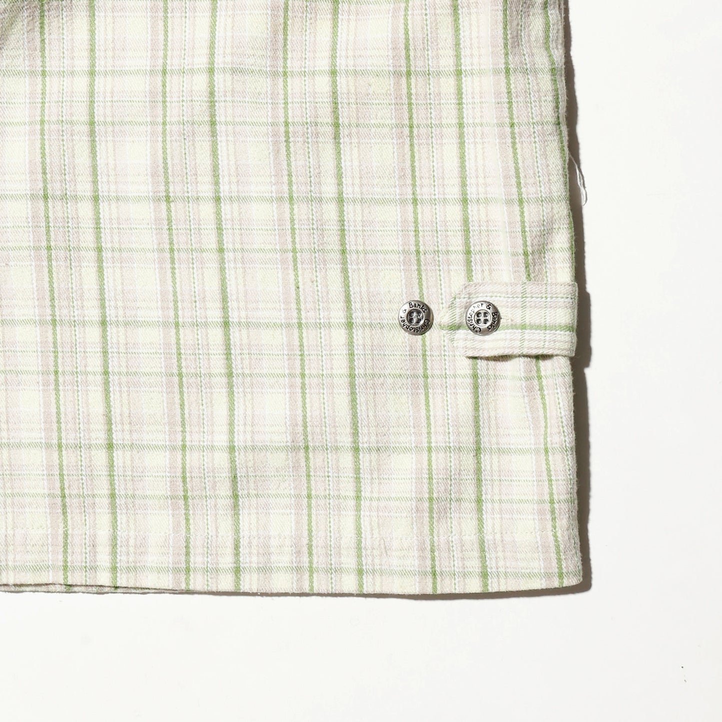 vintage charm check hooded jacket