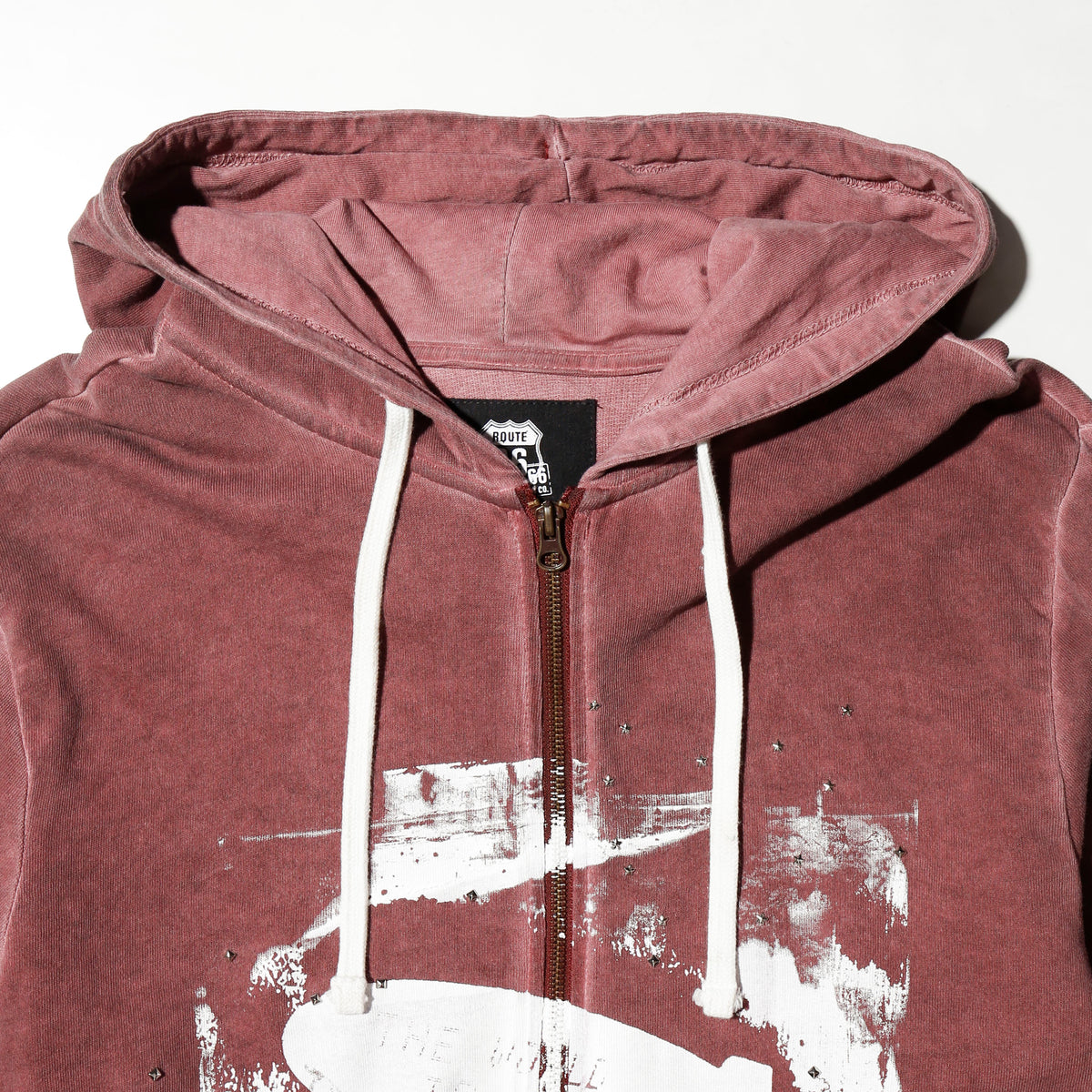 *one-off "the world is yours" hand screen hoodie