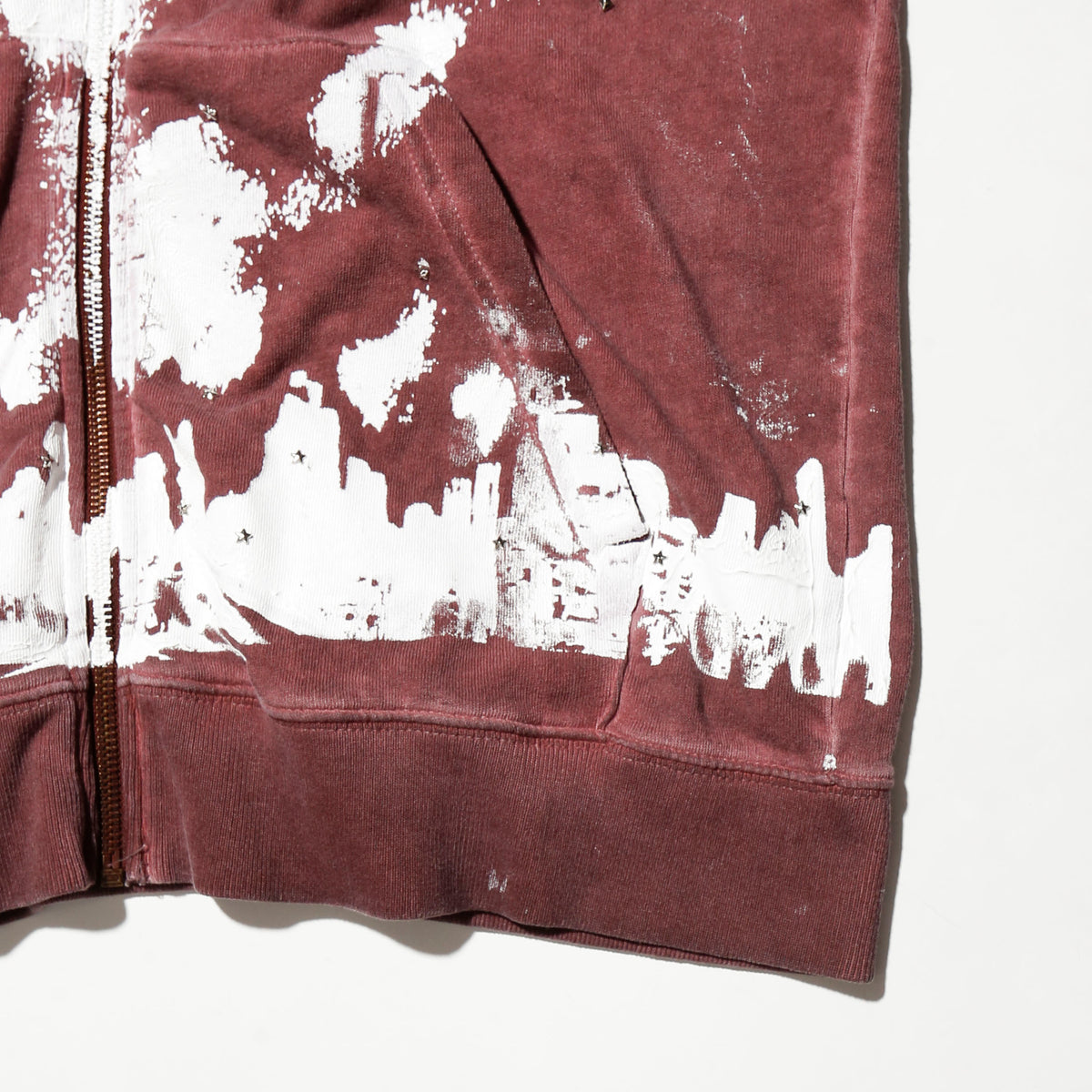 *one-off "the world is yours" hand screen hoodie
